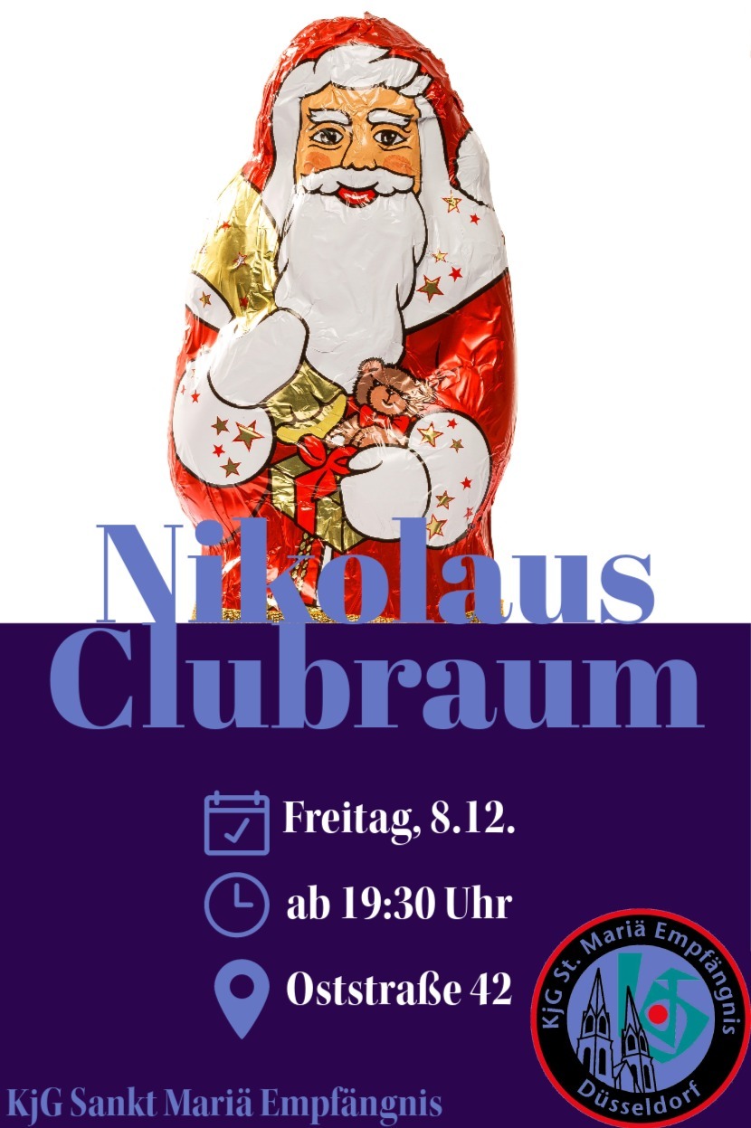 KjG Nikolaus-Clubraum am 8. Dezember 2023 ab 19:30 Uhr