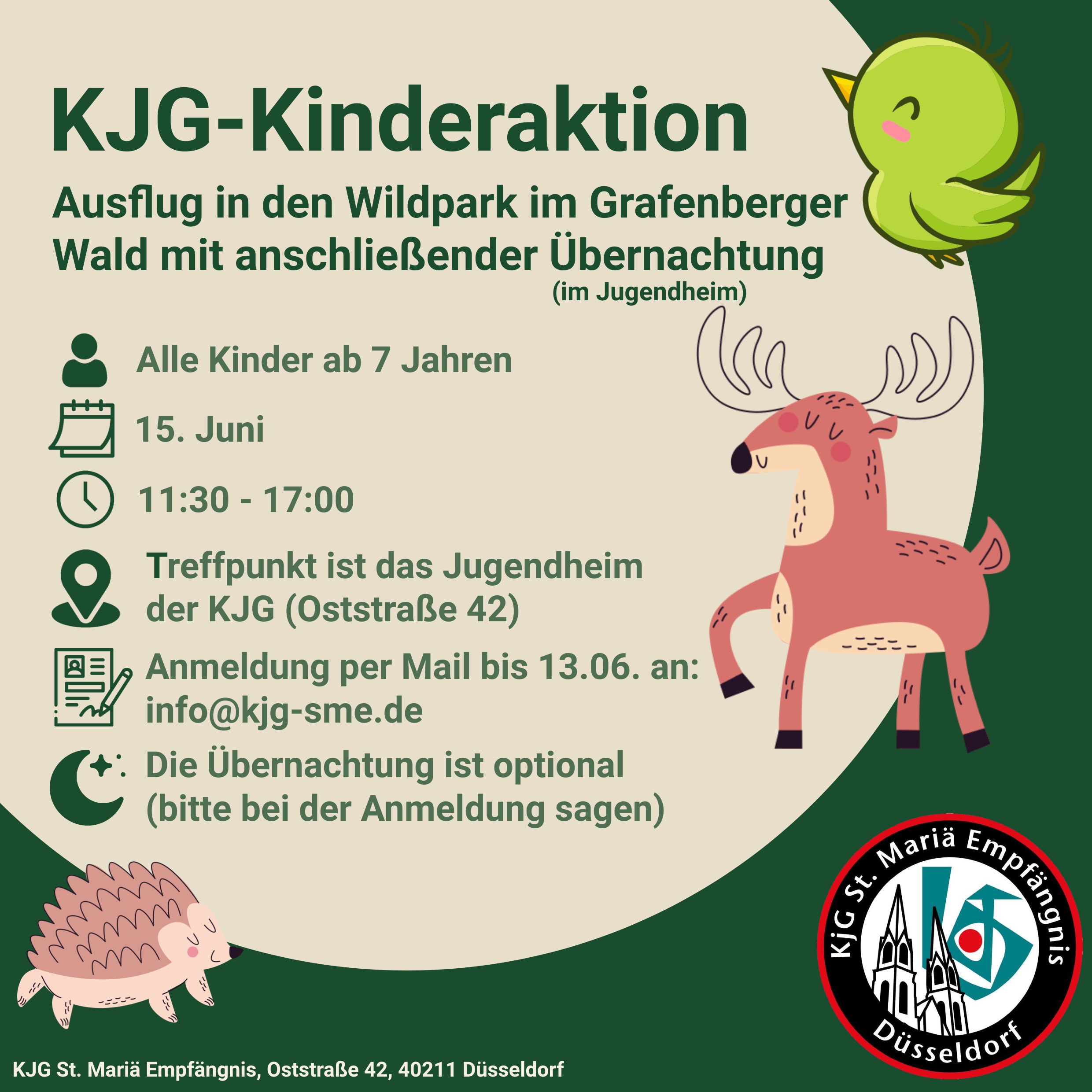 Kinderaktion im Wildpark am 16. Juni 2024...