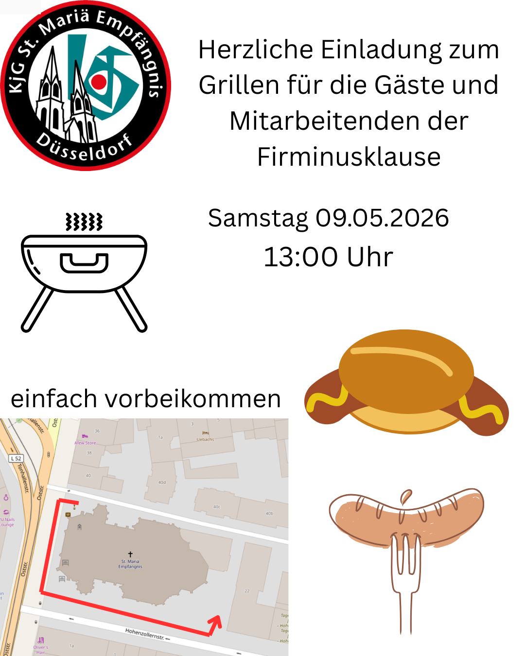 Firminus-Grillen am 9. Mai 2026 um 13:00 Uhr...