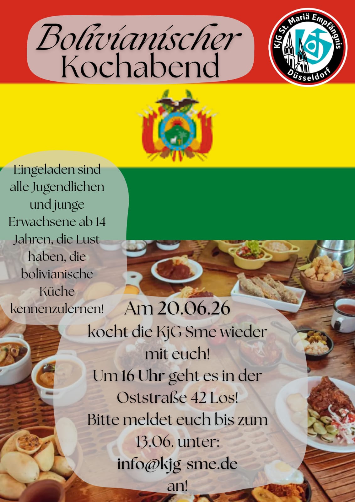 Bolivianischer Kochabend am 20.06.2026